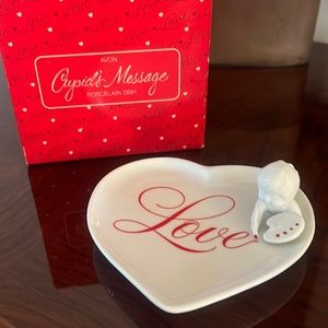 Avon **VINTAGE** 1984 Cupid’s Message Porcelain Dish **NIB**